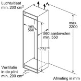 Foto van Koel-vries combinatie inbouw Siemens iQ500 KI87SADE0