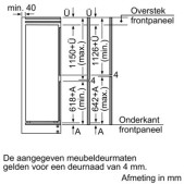 Foto van Koel-vries combinatie inbouw Siemens iQ500 KI87SADE0