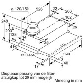Foto van Vlakschermkap Siemens iQ100 LI64MB521