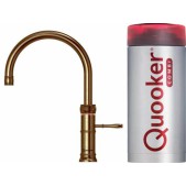Foto van Classic Fusion Round Quooker Messing Patina COMBI 22CFRPTN