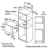Foto van Inbouw magnetron Siemens iQ300 BF550LMR0