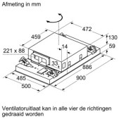 Foto van Plafondunit Bosch DRC96AQ50 Serie 6