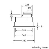 Foto van Afzuigunit Bosch DHL555BL Serie 4