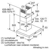 Foto van Wandschouwkap Bosch DWB66DM50 Serie 4