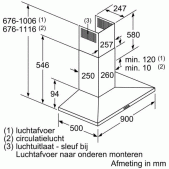 Foto van Wandschouwkap Bosch DWQ96DM50 Serie 4