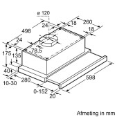 Foto van Vlakscherm afzuigkap Bosch DFO060W51 Serie 2