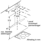 Foto van Wandschouwkap Bosch DWQ66DM50 Serie 4
