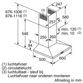 Foto van Wandschouwkap Bosch DWQ66DM50 Serie 4
