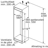 Foto van Inbouw vrieskast Bosch GIN81AEF0 Serie 6