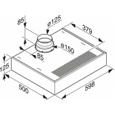 Foto van Onderbouw afzuigkap Miele DA 1260 wit