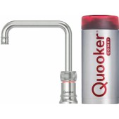 Foto van Classic Nordic Square single tap Quooker Chroom COMBI 22CNSRVS