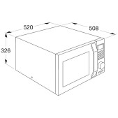 Foto van Combi magnetron -vrijstaand- ETNA CMV328ZT