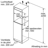 Foto van Inbouw koelkast Bosch KIR21EFE0 Serie 4