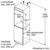 Foto van Inbouw koelkast Bosch KIR41VFE0 Serie 4