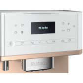 Foto van Vrijstaande koffieautomaat Miele CM 6360 Lotuswit CleanSteelMetallic