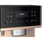 Foto van Vrijstaande koffieautomaat Miele CM 6360 Obsidiaanzwart CleanSteelMetallic