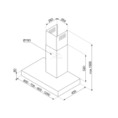 Foto van Wandschouwkap SMEG KBT900AE