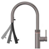Foto van Flex kraan Quooker GunMetal COMBI+ 22+XGME