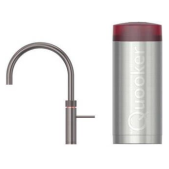 Foto van Fusion Round Quooker Gun Metal COMBI 22FRGME