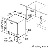 Foto van Volledig geïntegreerde vaatwasser Siemens SN77TX01BE iQ700