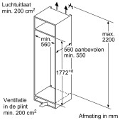 Foto van Inbouw koelkast Bosch KIR81EDD0 Serie 6