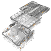 Foto van Geïntegreerde vaatwasser Miele G 7423 SCi AutoDos Excellence