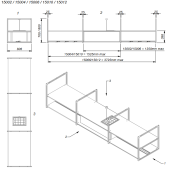 Foto van Eilandschouwkap Novy Pureline Frame 3 recirculatie 15010
