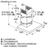 Foto van Wandschouwkap Bosch DWB67CM50