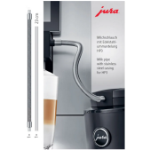 Foto van Melkslang met RVS mantel Jura HP3