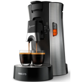 Foto van Koffiepadautomaat Philips CSA250/10 -zilver-zwart-