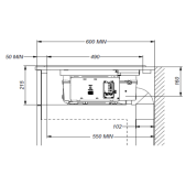 Foto van Inductie kookplaat met afzuiging Novy Easy 1851