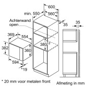 Foto van Magnetron inbouw Bosch BEL554MS0 Serie 6