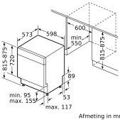 Foto van Onderbouw vaatwasser Bosch SMU6ECS12E Serie 6