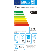 Foto van Warmtepompdroger Hisense DH3V800UB/BLX