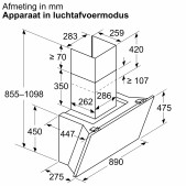 Foto van Wandschouwkap headroom-design Siemens LC91KLT60 iQ700