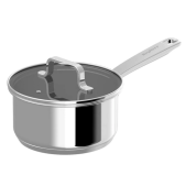 Foto van Steelpan Dina met deksel Helix 16cm