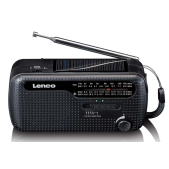 Foto van Draagbare FM-noodradio Lenco MCR-113BK