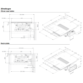 Foto van Inductie kookplaat met afzuiging Novy Easy Matte Line 1881-g1