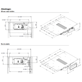 Foto van Inductie kookplaat met afzuiging Novy Easy Matte Line 1861-g1