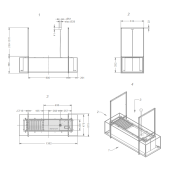 Foto van Eilandschouwkap Phantom Frame Novy recirculatie 7540