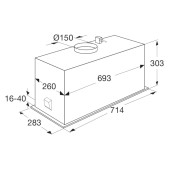 Foto van Afzuigunit inbouw Etna AI772ZT