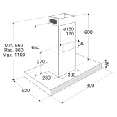 Foto van Eilandschouwkap Pelgrim BEGA970MAT
