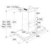 Foto van Wandschouwkap Pelgrim BSK962RVS