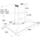 Foto van Wandschouwkap Pelgrim PSK925RVS