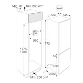 Foto van Koel-vries combinatie Pelgrim PCD26178N