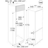 Foto van Koel-vries combinatie Pelgrim PCS27178L