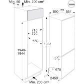 Foto van Koel-vries combinatie Pelgrim PCS7194N