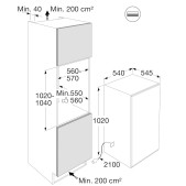 Foto van Inbouw koelkast Pelgrim PKD28102