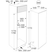 Foto van Inbouw koelkast Pelgrim PKD28178