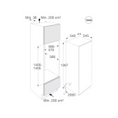 Foto van Inbouw koelkast Pelgrim PKS34140